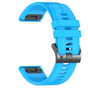 22毫米26毫米硅胶表带适用于<span class=keywords><strong>Garmin</strong></span> <span class=keywords><strong>Fenix</strong></span> 5 Plus 6 7 Instinct <span class=keywords><strong>2</strong></span>，26毫米适用于<span class=keywords><strong>Fenix</strong></span> 3 5X 6X 7X Pro
