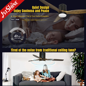 พัดลมเพดาน LED 1stshine จัดส่งเร็ว3วันเพดานต่ำพัดลมเพดานไม้ปรับแสงได้