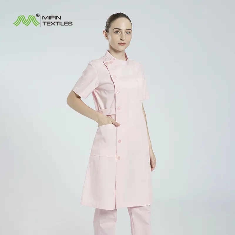 Roupa de enfermeira para sala de cirurgia com estiramento por atacado de etiqueta personalizada, uniforme cirúrgico para enfermagem hospitalar médica