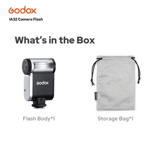 GODOX แฟลชกล้อง IA32มินิแฟลช Speedlite ปรับได้แฟลช GN15พร้อมการควบคุมแสง S1/S2ที่ใช้ได้กับฟูจิโซนี่แคนนอนโอลิมปิก - Product Image 2