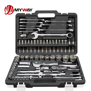 12pcs 8-19毫米齿轮组合扳手组双头两用开口端扭矩棘轮扳手组工具 - Product Image 1