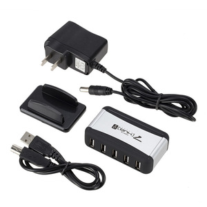 7 Port USB 2.0 Hub with Power Supply Adapter for PC &amp; Laptop Accessories for Mac in Stock! - Product Image 3