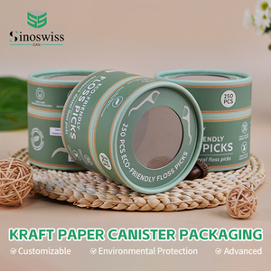 Phân Hủy Sinh Học Tái Chế Sang Trọng Tùy Chỉnh In Ấn Xi Lanh Kraft Giấy Vòng Quà Tặng Hộp Hoa Bao Bì - Product Image 3