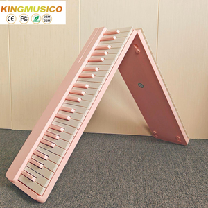 Pink Color Folding Portable Digital Piano <strong>With</strong> 61/88 <strong>Keys</strong> in Teaching <strong>Function</strong> Electronic <strong>Keyboard</strong> New Arrival Hammer Piano - Product Image 1