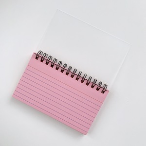 Cuaderno de bobina desmontable con tarjeta de índice de papel de nota Regalo de Libro encuadernado en espiral hecho de cubierta de papel duradera