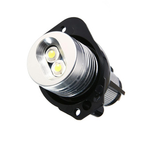 新しい<span class=keywords><strong>LED</strong></span>自動ランプ電球2PCSE90エンジェルアイズハローリング<span class=keywords><strong>LED</strong></span>ライト6Wマーカー電球キセノンホワイトBMWカーランニングライト2020