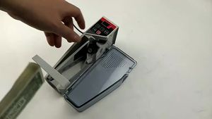 Mini pantalla LED portátil contador de dinero moderno enchufe de la UE/EE. UU. Máquina de conteo de moneda financiera Handypack billete en todo el mundo - Product Image 2