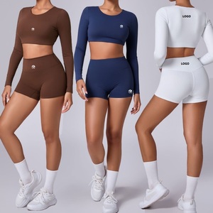 Adultos al aire libre gimnasia Fitness <span class=keywords><strong>Wear</strong></span> 2 piezas conjuntos de Yoga ropa deportiva mujeres gimnasio Fitness conjuntos