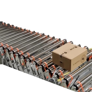Automatischer elektrischer erweiterbarer Plattenspieler Erweiterte Schwerkraft Flexible Rollen förderer zum Entladen von LKWs