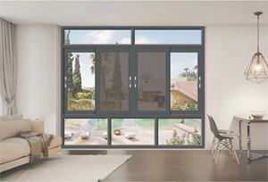 Superior Quality Shop Fronts <strong>Windows</strong> Glazed Tempered Glass Aluminium <strong>Window</strong> With Sub - Product Image 5