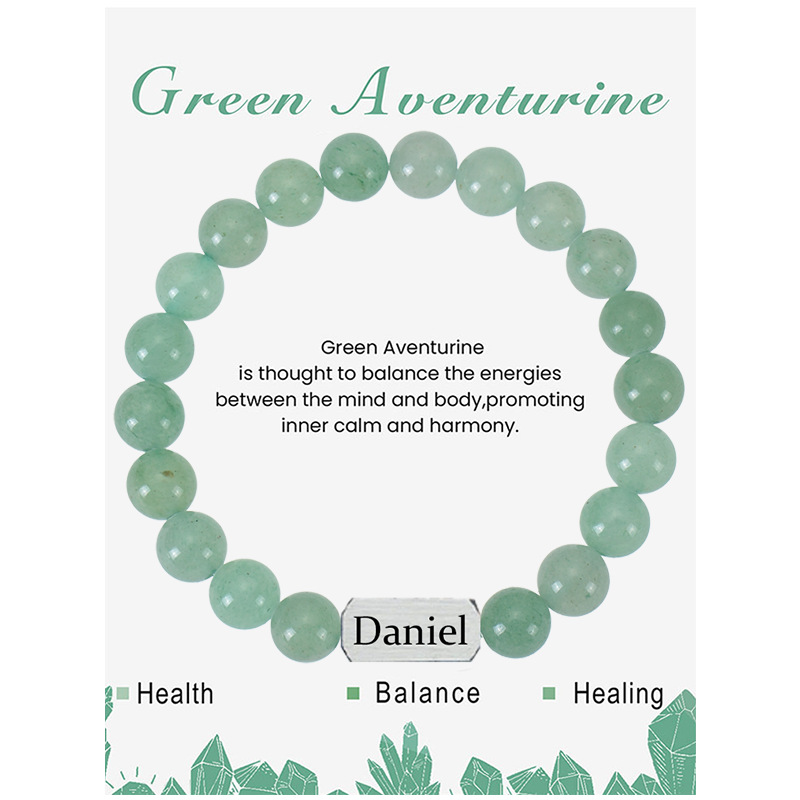 Pulsera de aventurina verde
