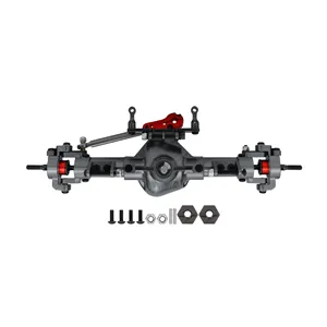 Metal CNC ön arka aks için Servo tabanı ile 1/10 RC araba eksenel SCX10 D90 yükseltme parçaları - Product Image 2
