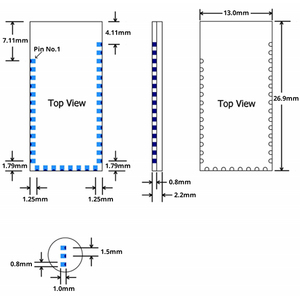 OEM Master And Slave <strong>Bluetooth</strong> 5.2 Low Energy Audio &amp; Data Transmission UART I2C PCM I2S USB BLE Programmable BT <strong>Module</strong> - Product Image 4
