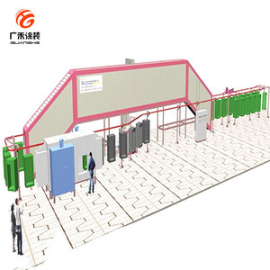 Automatische elektro statische Sprüh lackier maschine Großer Pulver beschichtung sofen mit Autoteilen - Product Image 6