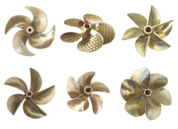4 Blades 46 inch CU2 CU3 CU4 Marine Propeller for fishing boat propulsion system