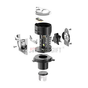 H4 Mini <strong>LED</strong> Len Headlight Y1 MAX H4 Lens Projector Bulbs Hi/Lo Beam Light Plug-and-Play 100W 3 Color for Motorcycle for Car - Product Image 2