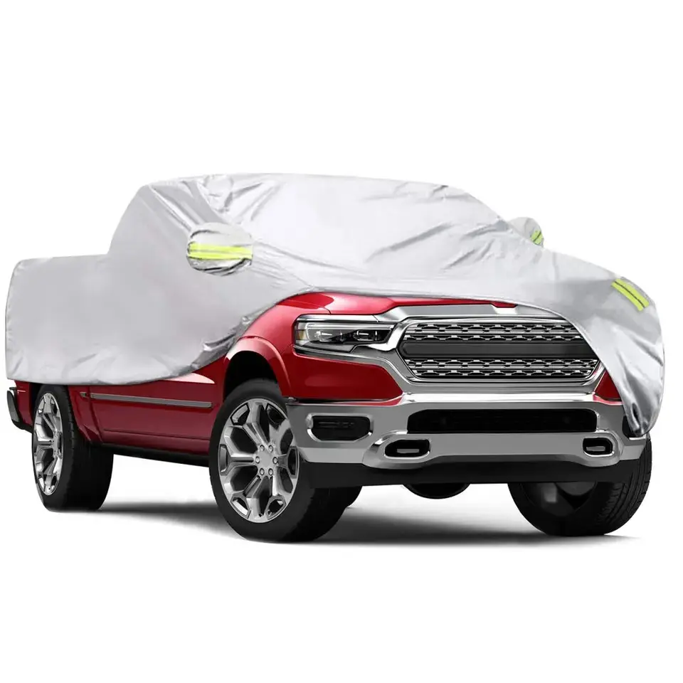 Adecuado para Suv/sedán/camioneta cubierta de coche completa impermeable, a prueba de polvo, a prueba de nieve y sol ultravioleta al aire libre S-xxl coche plateado