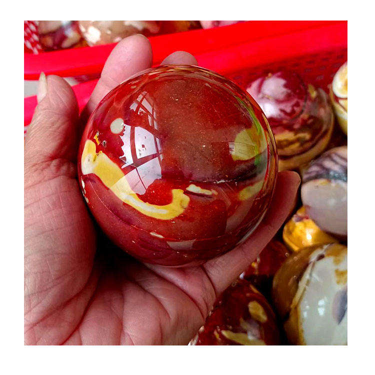 ทรงกลมมูไคต์สีแดงเหลือง