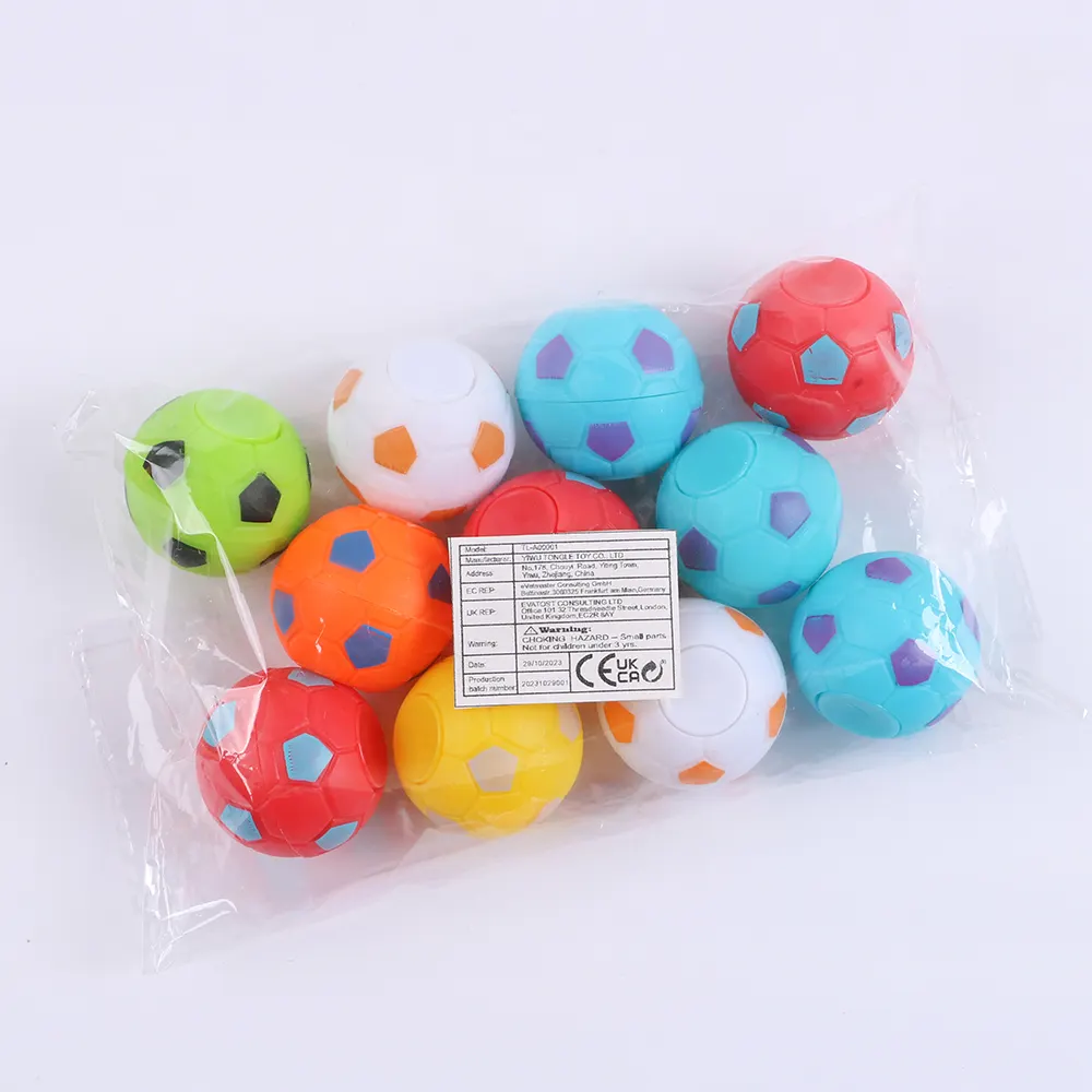 Futbol Fidget Spinner futbol Pu stres topları hazine kutusu oyuncaklar için futbol parti iyilik köpük topu 5cm