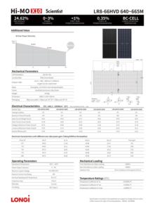 Longi hi-mo X10 nhà khoa học LR8-66HVD 640-665M hpdc nửa cắt BC di động 640W 645W 650W 655W 660W 665W bifacial longi bảng điều khiển năng lượng mặt trời - Product Image 6