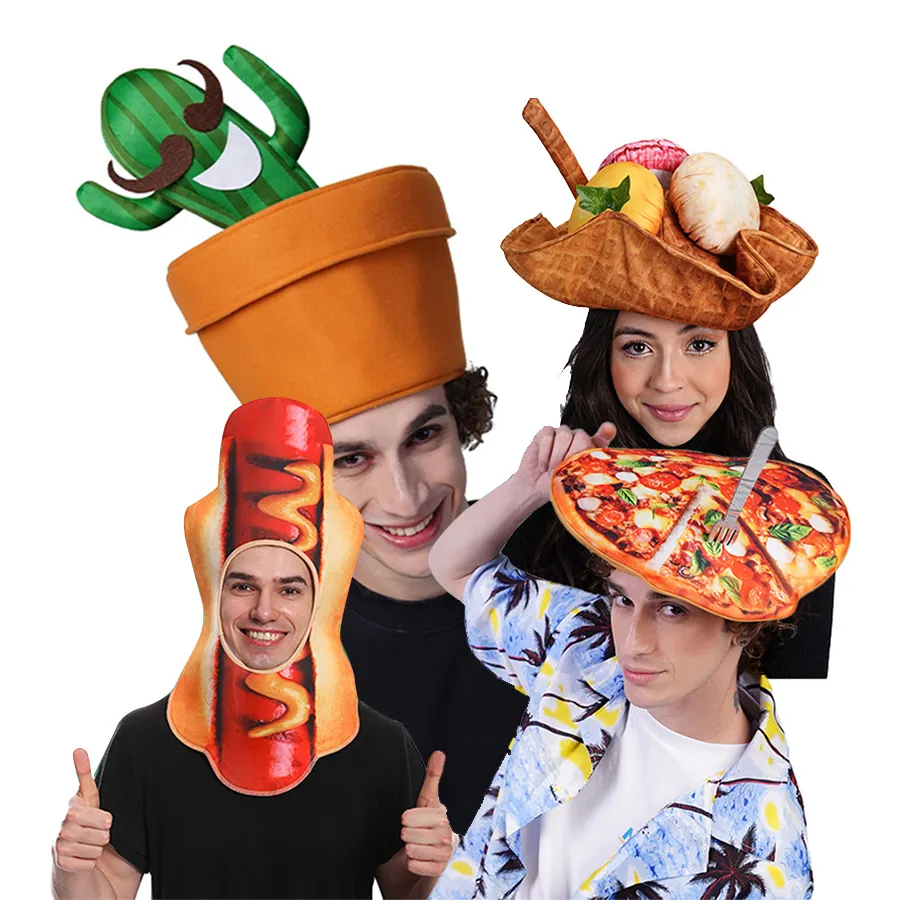 Unisex divertente cappello in poliestere per adulti ODM Set per natale Halloween Stage Show & Party per coppie