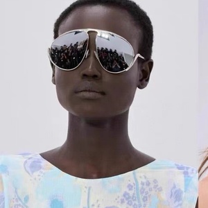 Catalogue de luxe femmes lunettes de soleil de créateur lunettes de soleil pilote surdimensionnées UV400 monture en métal lunettes de soleil hommes lunettes de mode - Product Image 3