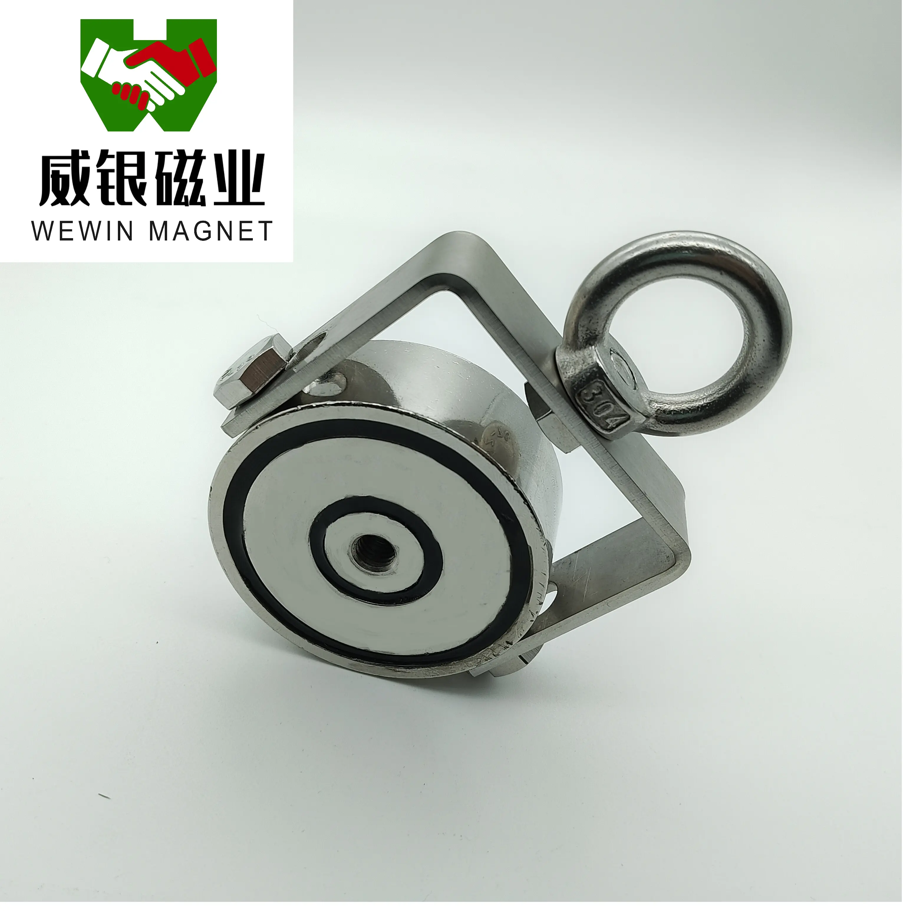 Nieuwe Ontwerp Dubbelzijdige Sterke Magneten Krachtige Permanente Visserij Magnetische Pot Magneet Haak