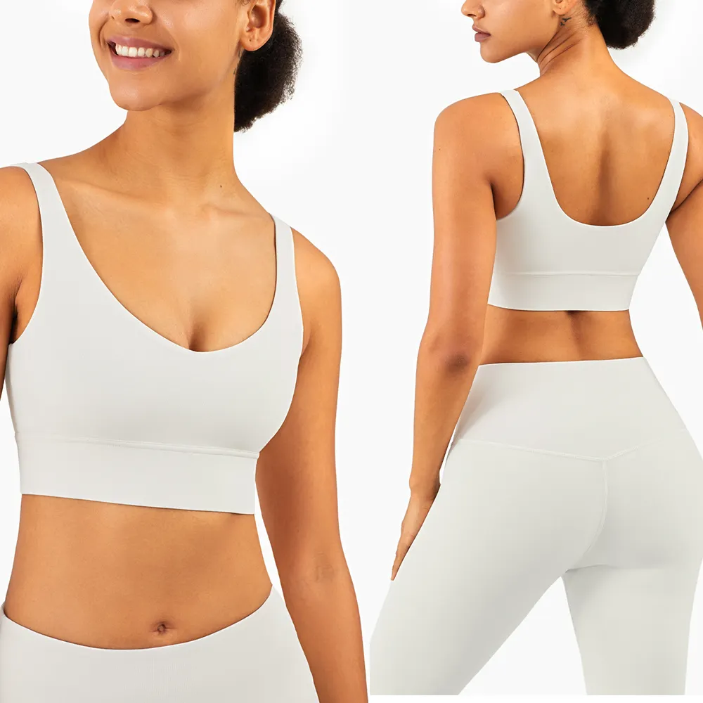 Ajustable sujetador de deportes de alto impacto activo las mujeres ropa deportiva logotipo personalizado yoga conjunto venta al por mayor de ropa