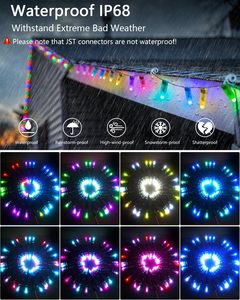 WS2811 5V 50PCs Digital RGB LED Pixel Light Direccionable individualmente DMX Redondo IP67 a prueba de agua - Product Image 5