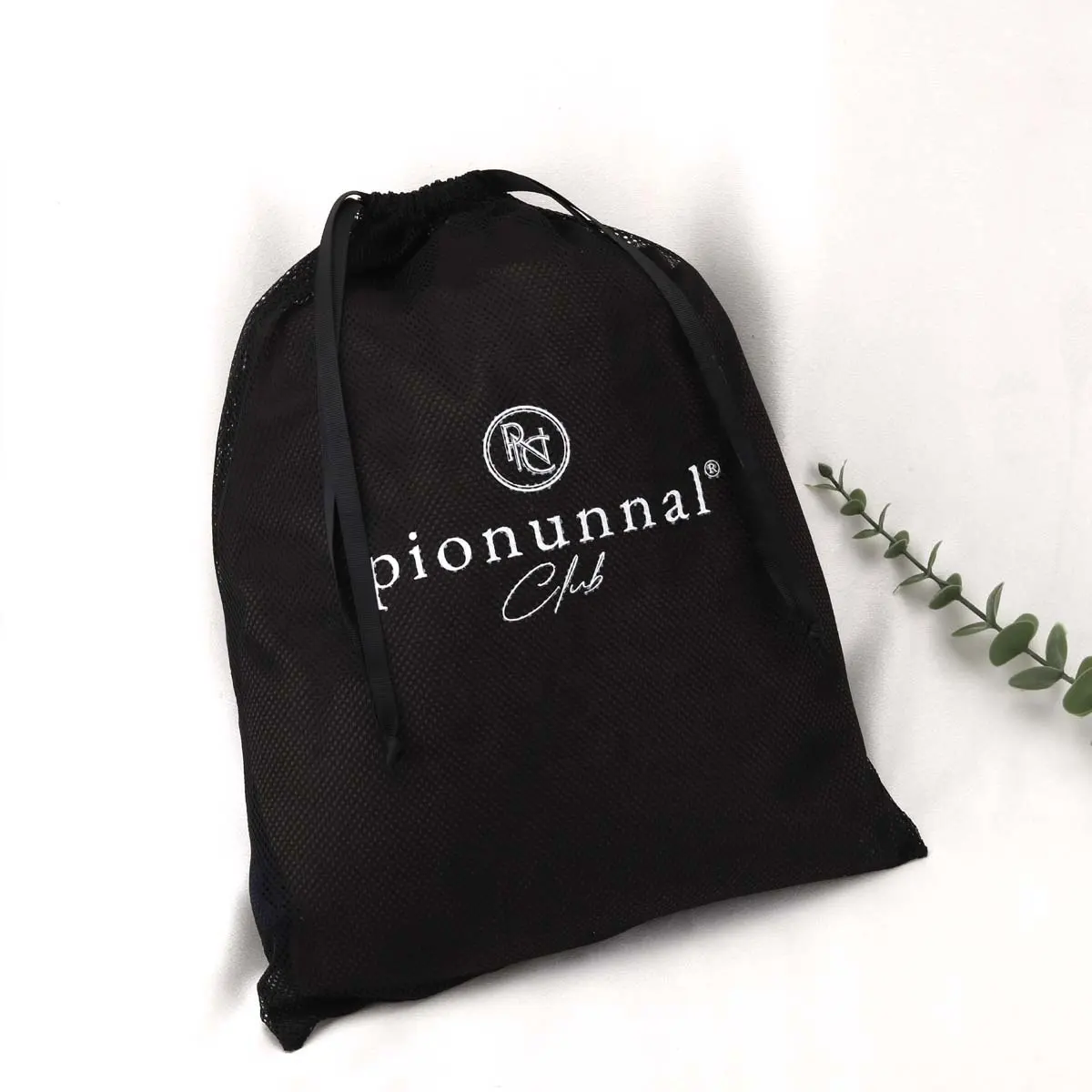 사용자 정의 로고 인쇄 블랙 나일론 메쉬 세탁 가방 졸라매는 끈 과일 샴푸 포장 선물 메쉬 파우치