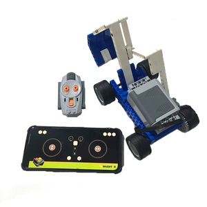 RC APP Programm Motor 4-Rad-Bagger Fahrzeug Auto Bausteine Kompatible Legoeds Wedo STEM Education Robotic Brick Toy - Product Image 4
