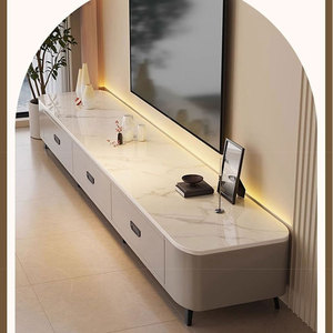 Rock slab <span class=keywords><strong>TV</strong></span> tủ phòng khách nhà căn hộ nhỏ ánh sáng sang trọng cao cấp hiện đại đơn giản sàn đứng Bàn cà phê Tủ <span class=keywords><strong>TV</strong></span> - Product Image 2