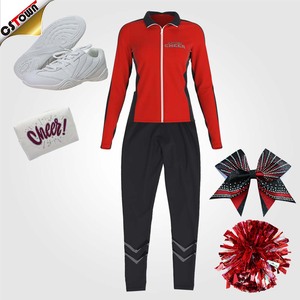 Özel tasarım amigo ceket kadınlar Polyester Cheer ve dans ısınma ceketler özel Cheer ceketler - Product Image 1