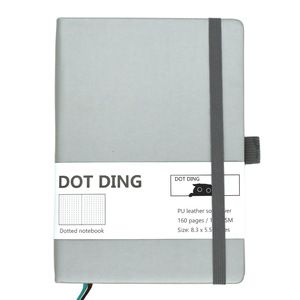 Top Rating di spessore semplice Business Notebook in pelle personalizzata diario Planner con corde elastiche e pagine di punti per regalo per bambini