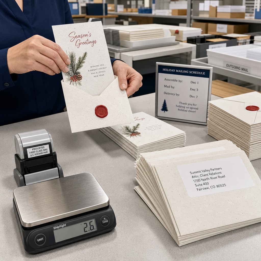 Carte de Noël en papier à graines avec enveloppe