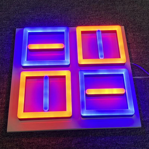 Design personalizzato acrilico LED insegna al Neon colorata festa di compleanno pubblicità per edifici casa facile installazione sospesa a distanza