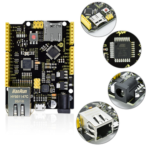 Arduino projeleri için Keyestudio ATMEGA328 mikrodenetleyici W5500 Ethernet geliştirme kurulu (POE olmadan) geliştirme kurulu