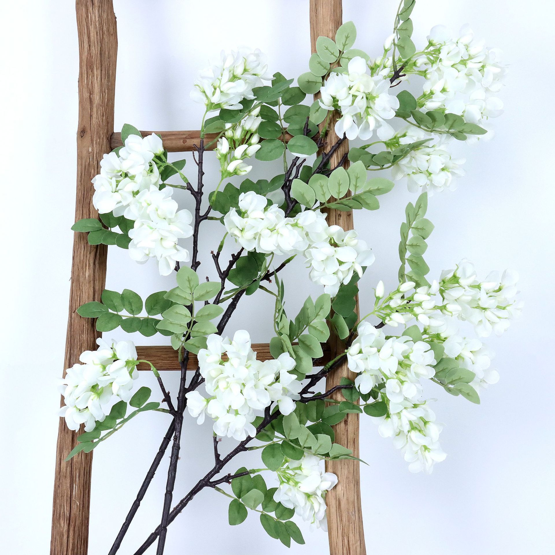 Ramas de flor de langosta, blancas.