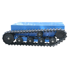 Küçük elektrikli uzaktan kumandalı endüstriyel robotlar paletli şasi - Product Image 1