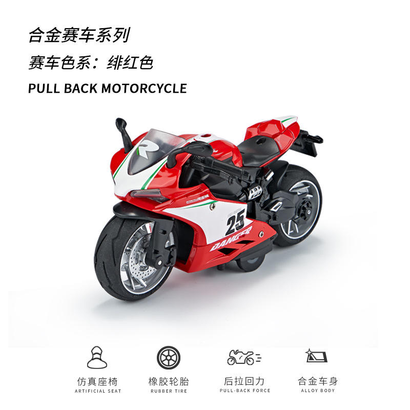 1:12 motocicleta Ducati aleación-rojo m5231