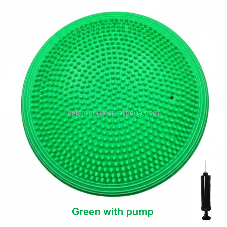Coussin oscillant vert avec pompe
