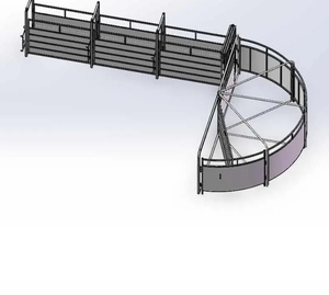 Cattle Crowding Tub and Cattle Squeeze Chute with <strong>Revolve</strong> Fence of Cattle Handing Equipment - Product Image 2