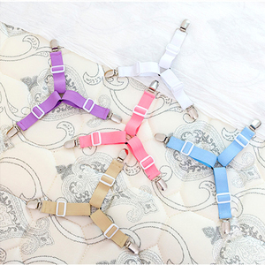 Gacent Webbing Strap Factory Customizable Non-Slip <strong>Elastic</strong> Bed Sheet Fasteners <strong>with</strong> Metal <strong>Clips</strong> for All Sizes - Product Image 6