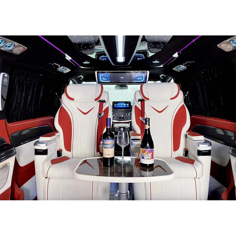 Asiento eléctrico clásico VIP para furgoneta, 5 asientos reclinable de asiento de lujo, conjunto completo para Vclass Toyota Alphard
