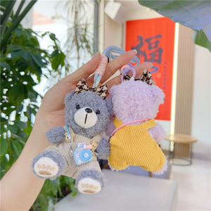 Yay kamera Plushie küçük küçük oyuncak ayıcık anahtarlıklar ile 12 che 12cm peluş anahtarlık dolgu oyuncak ayı doldurulmuş hayvan peluş oyuncaklar - Product Image 6