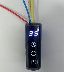 32mm runde schwarze wasserdichte Digital anzeige WIFI Smart Programmable Thermostat Elektrischer Handtuch wärmer Temperatur regler - Product Image 1