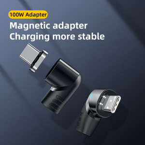 Ad1B PD 100W 480Mb/<strong>s</strong> Data Sync LED Elbow Fast Charger <strong>USB</strong> C Magnet <strong>Adapter</strong> Magnetic Type C Connector for Apple MacBook Pro Air - Product Image 3