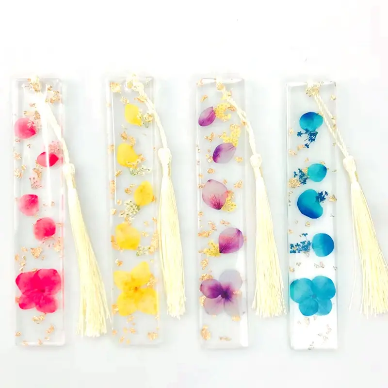 Mix Phong Cách Handmade Nhựa Khô Hoa Bookmark Cho Trẻ Em Sinh Viên Món Quà Cuốn Sách Trang Chủ