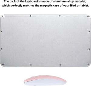 Mini teclado y ratón coloridos recargables combinados teclado y ratón inalámbricos simples para móviles