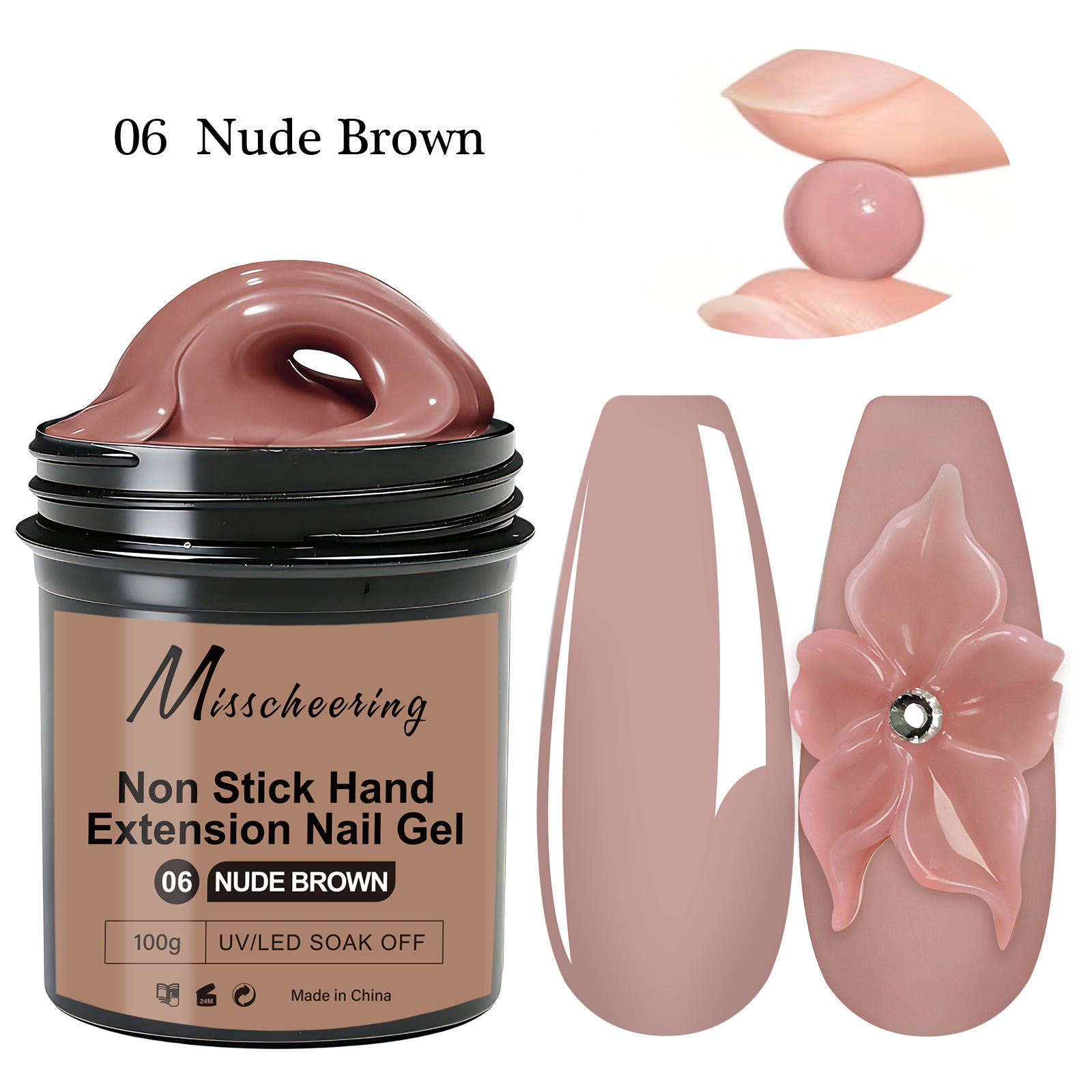 100g de gel d'extension de main antiadhésif 06